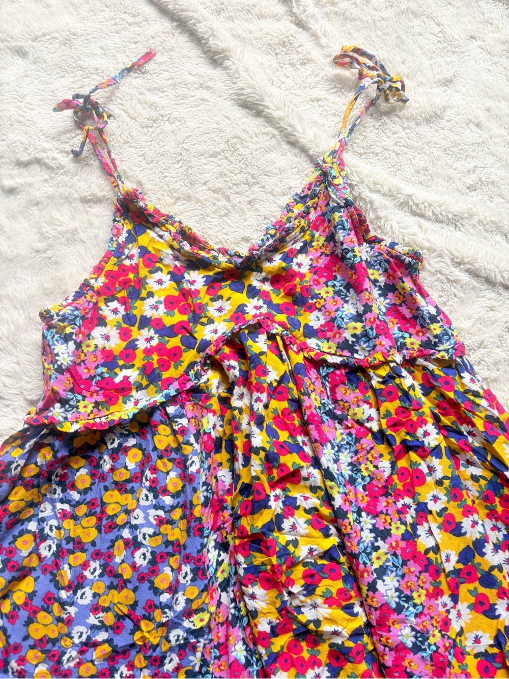 Patrons of Peace Festival Boho Cottagecore Farmcore Flowy Sundress Babydoll Smal - Picture 9 of 12